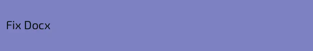 Fix Docx